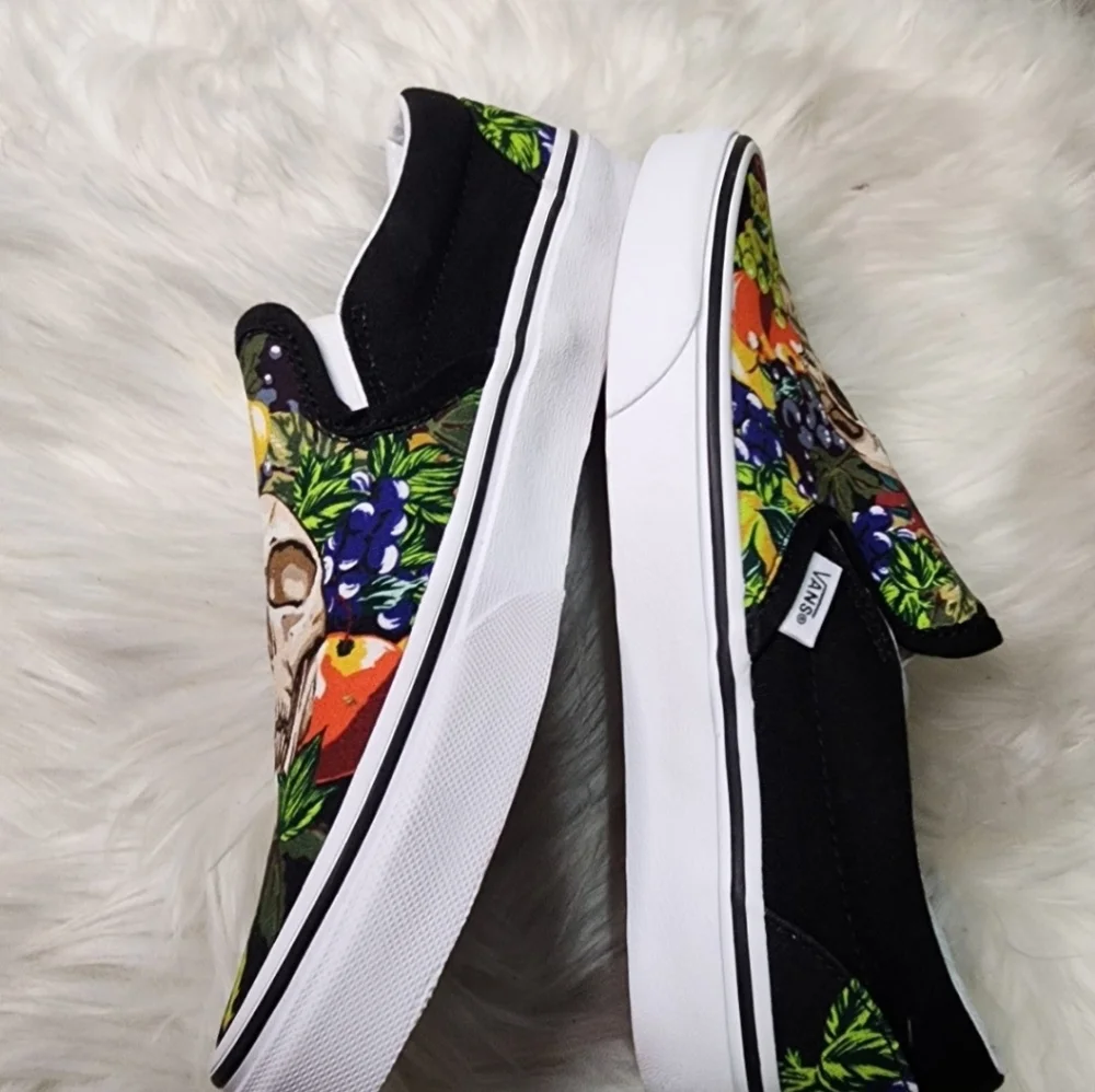 Vans Old Skool Skulls and fruits design Shoes Mens11 New - Picture 5 of 8